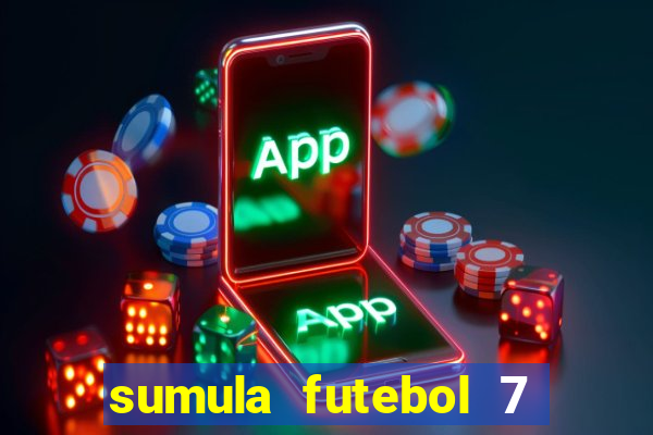 sumula futebol 7 society excel